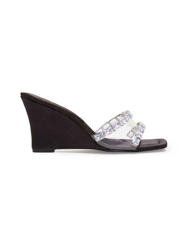 Nana Jacqueline Cassandra Diamond Heels (Black) (Final Sale)