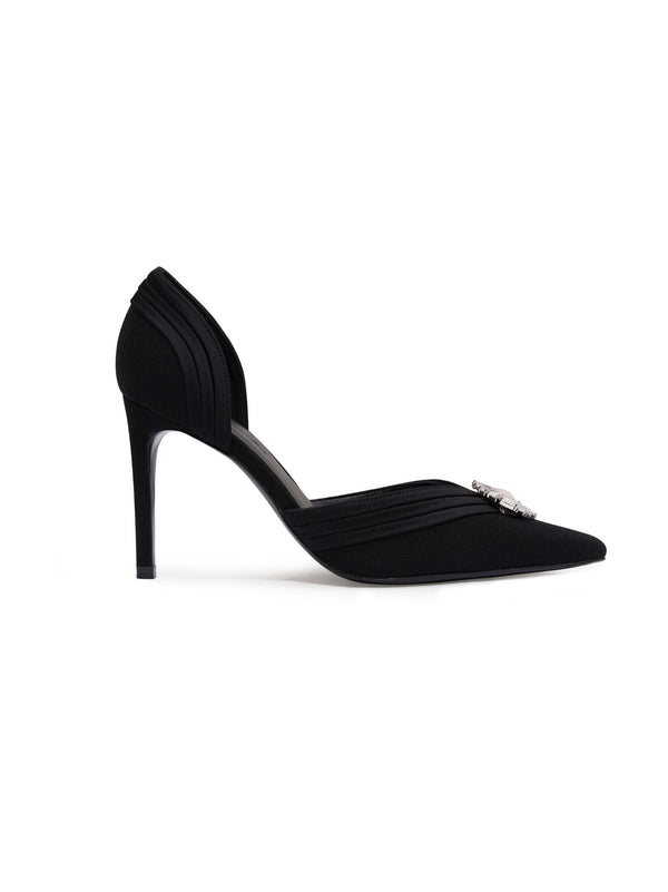 Nana Jacqueline Diana Diamond Heels (Black) (Final Sale)