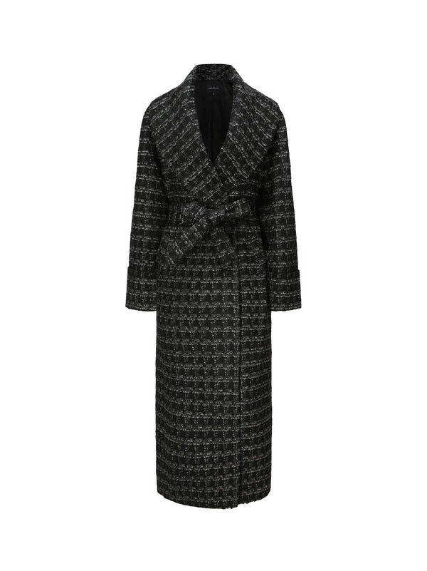 nana jacqueline Emmeline Lapel Coat (Black) (Final Sale)