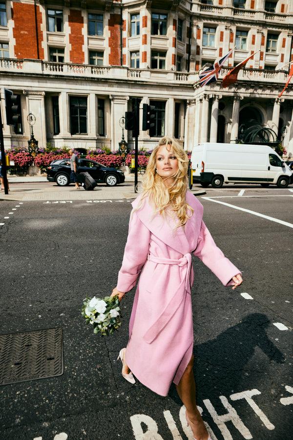 Nana Jacqueline Emmeline Lapel Coat (Pink) (Final Sale)