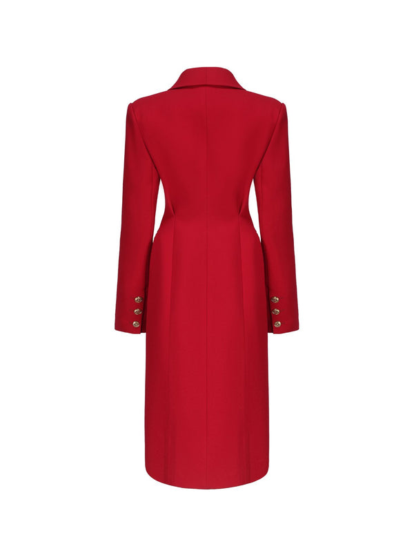 Nana Jacqueline Evie Long Suit Jacket (Red) (Final Sale)