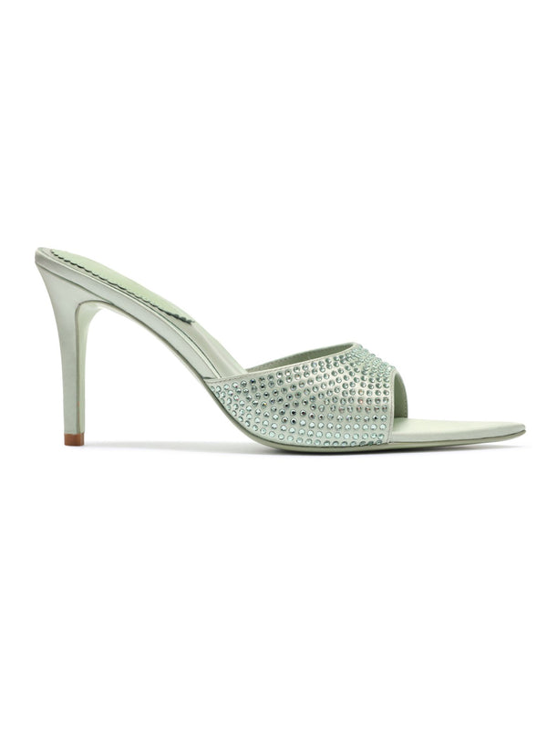 Nana Jacqueline Kate Diamond Heels (Green) (Final Sale)