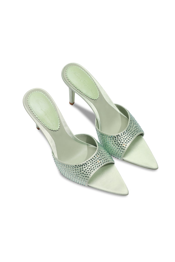 nana jacqueline Kate Diamond Heels (Green) (Final Sale)