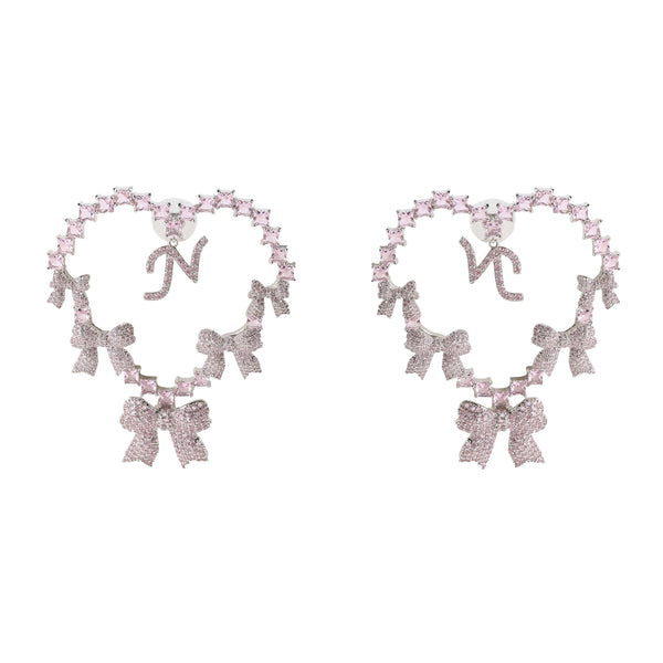 Nana Jacqueline Limited Edition NJ Love Earrings In Pink (Final Sale)