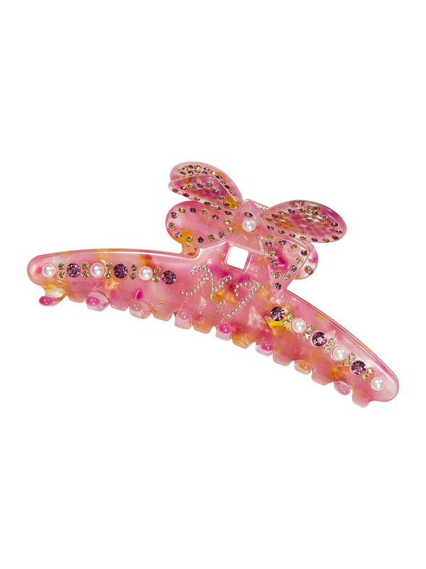nana jacqueline Lola Butterly Crystal Claw Clip (Purple) (Final Sale)