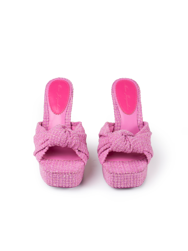 Nana Jacqueline Mara Platform Sandals (Pink) (Final Sale)