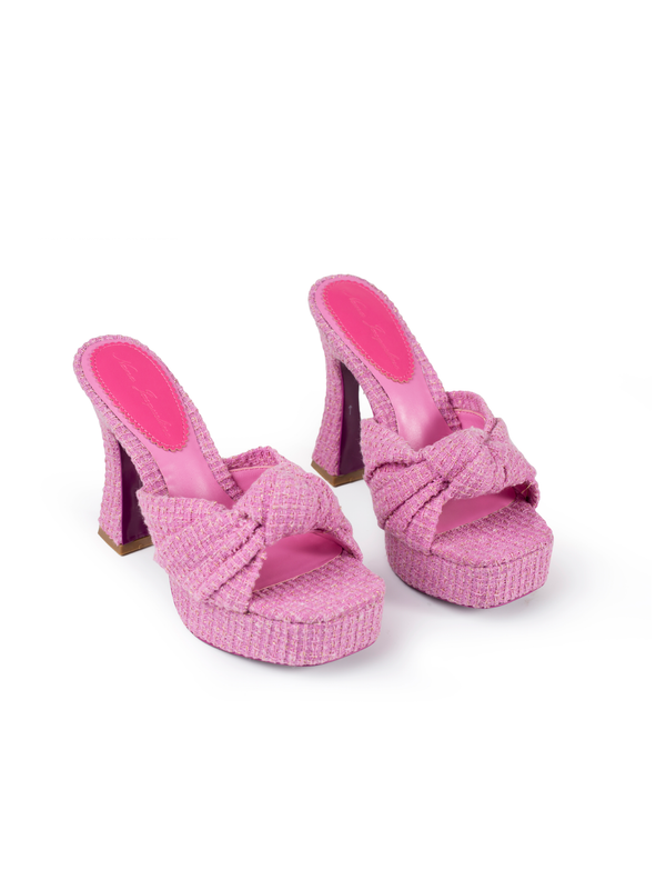 nana jacqueline Mara Platform Sandals (Pink) (Final Sale)