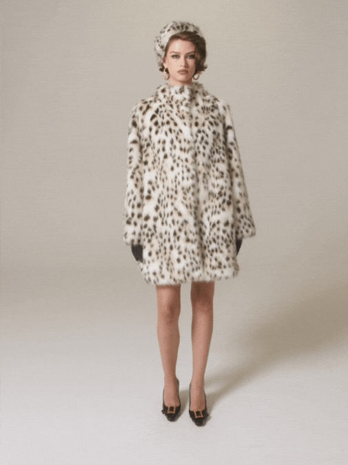 Nana Jacqueline Adeline Fur Coat (Leopard)