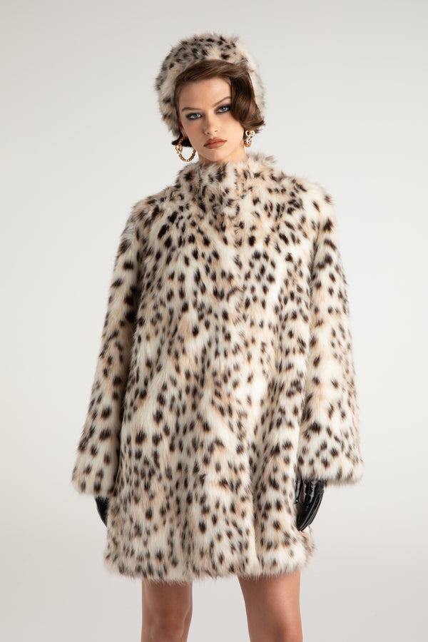 Nana Jacqueline Adeline Fur Coat (Leopard)