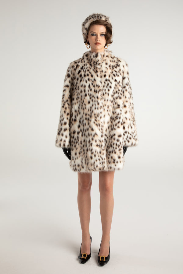 Nana Jacqueline Adeline Fur Coat (Leopard)