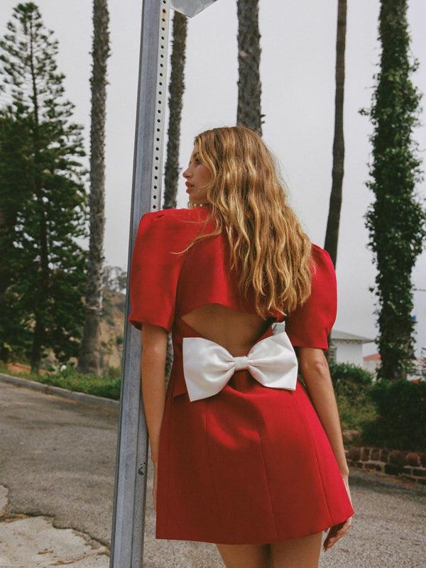 Nana Jacqueline Alia Dress (Red) (Final Sale)