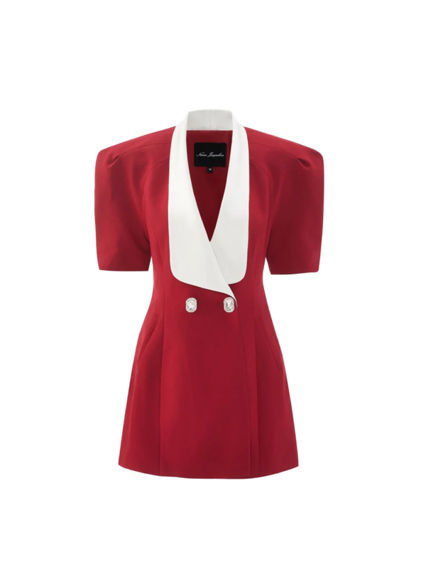 nana jacqueline Alia Dress (Red) (Final Sale)