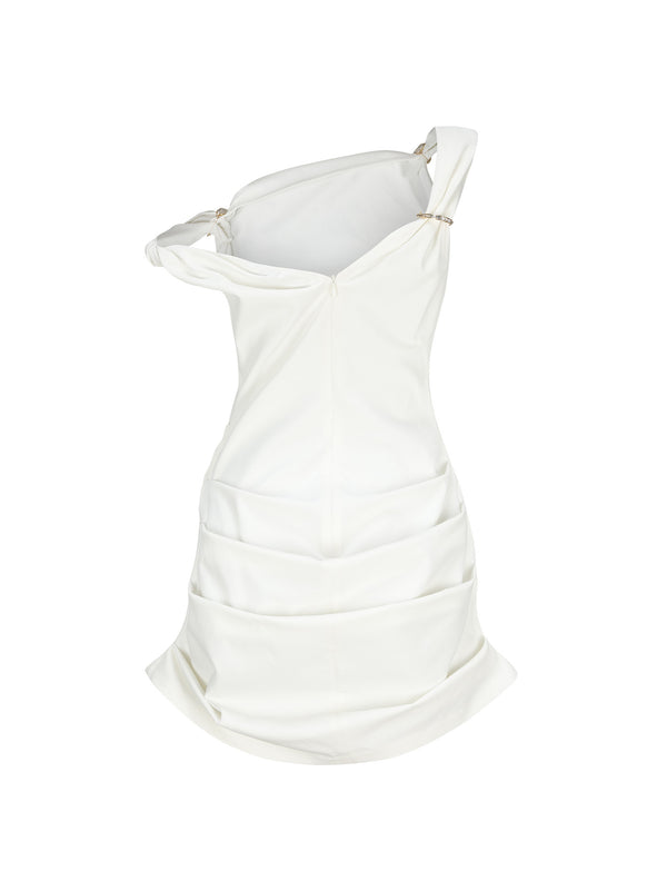 Nana Jacqueline Andrea Dress (White) (Final Sale)