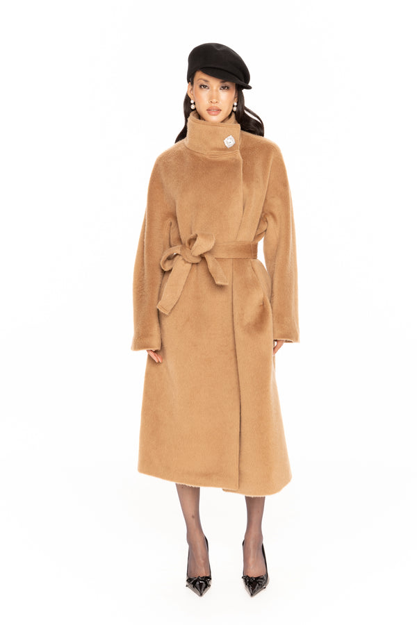 Nana Jacqueline Audrey Long Coat (Camel)