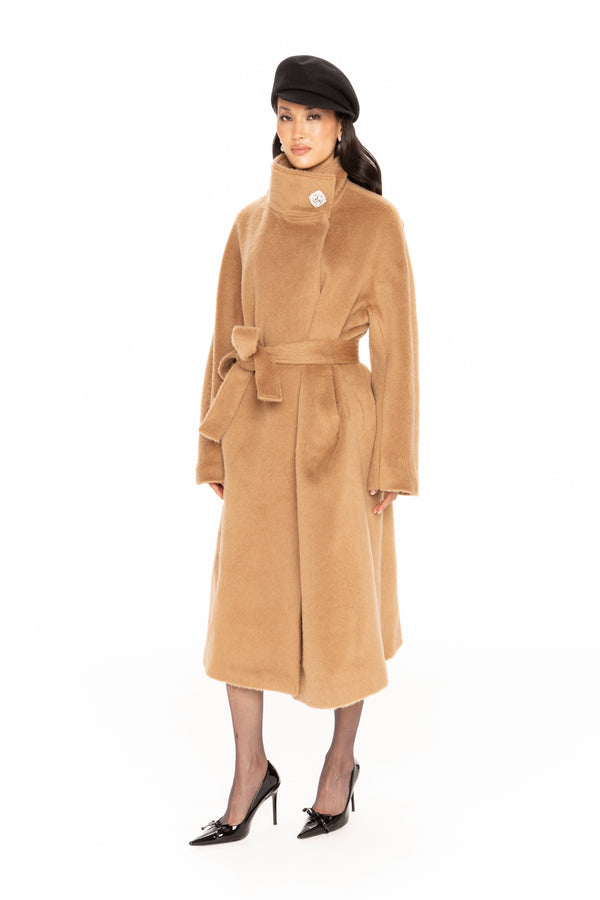 Nana Jacqueline Audrey Long Coat (Camel)