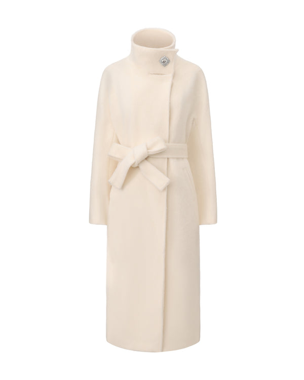 nana jacqueline Audrey Long Coat (Off-white)