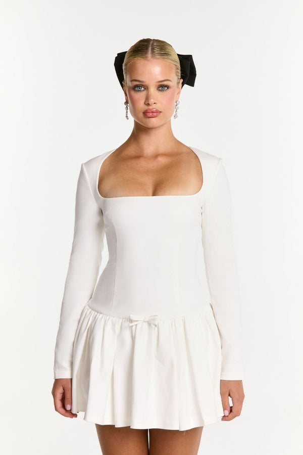 Nana Jacqueline Audrina Dress (White) (Final Sale)