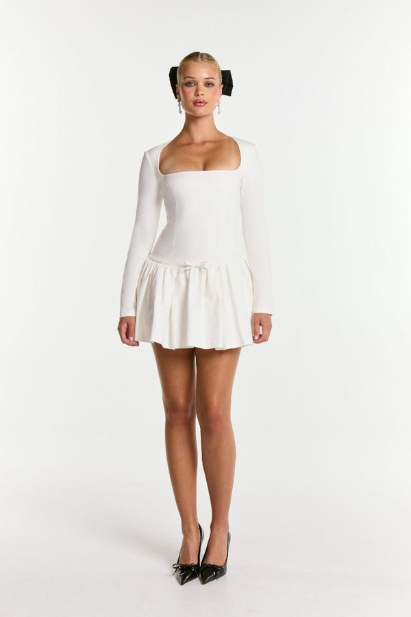 Nana Jacqueline Audrina Dress (White) (Final Sale)