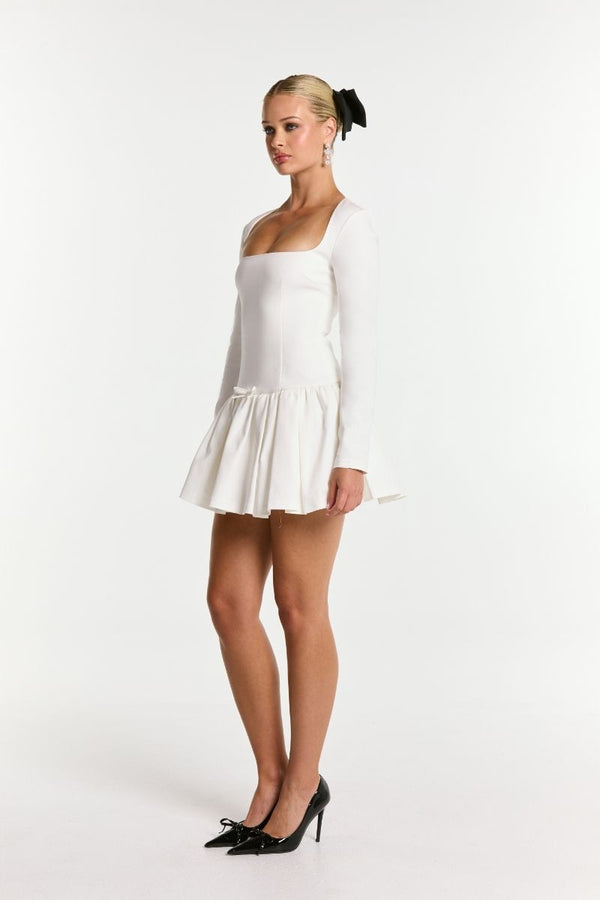 Nana Jacqueline Audrina Dress (White) (Final Sale)