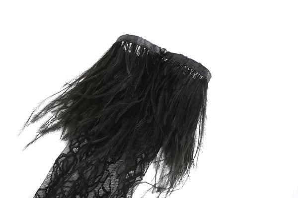 Nana Jacqueline Black Lavine Gloves (Final Sale)