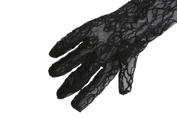 Nana Jacqueline Black Lavine Gloves (Final Sale)