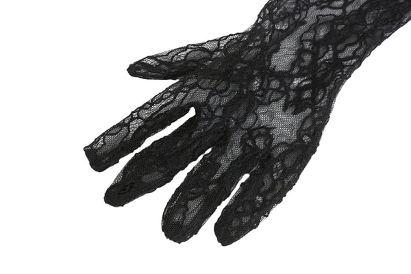 Nana Jacqueline Black Lavine Gloves (Final Sale)