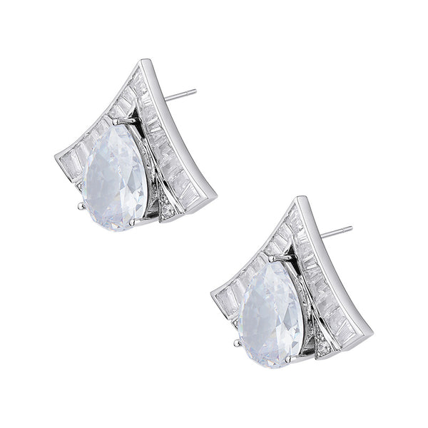 Nana Jacqueline Brigette Earrings (White) (Final Sale)