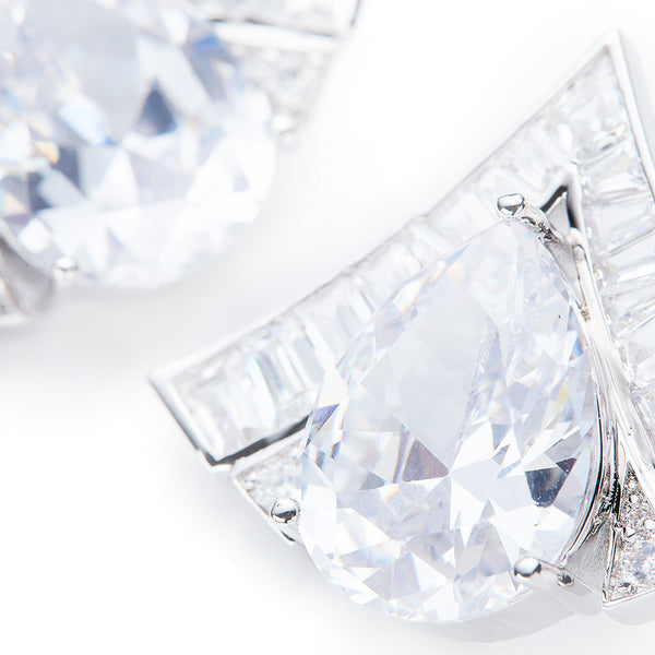 Nana Jacqueline Brigette Earrings (White) (Final Sale)