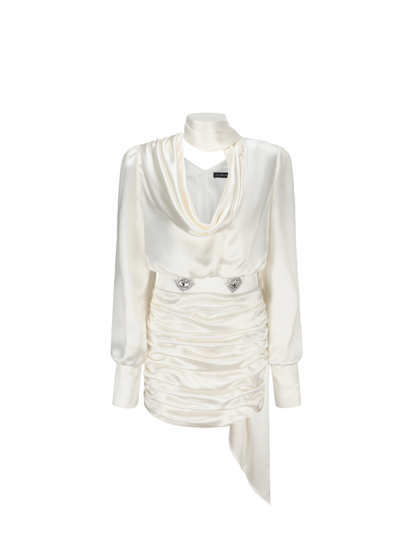 nana jacqueline Cambria Dress (White) (Final Sale)