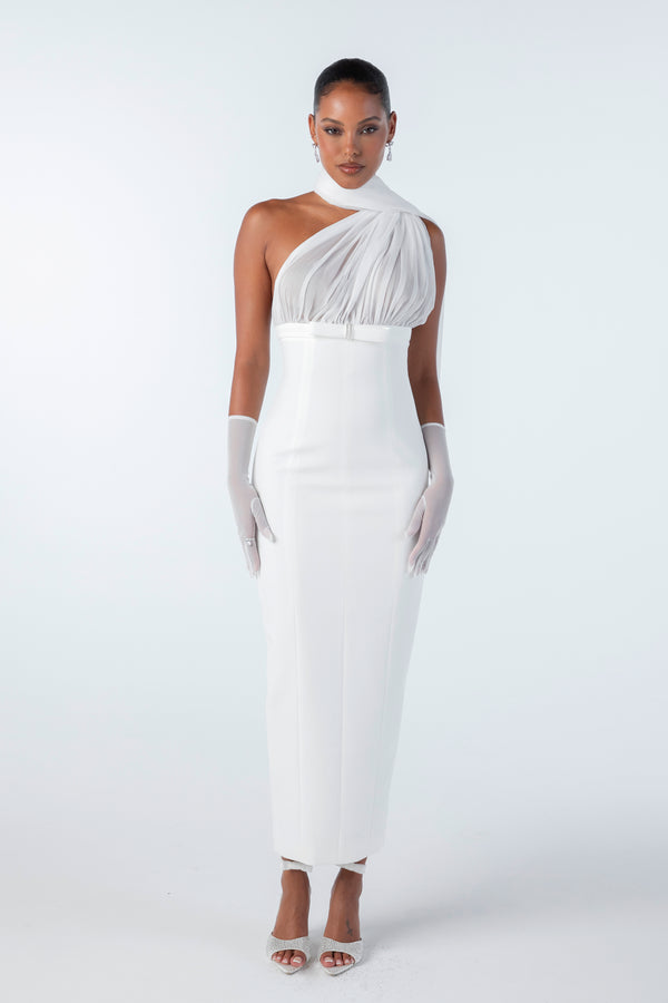 Nana Jacqueline Camella Dress (White) (Final Sale)