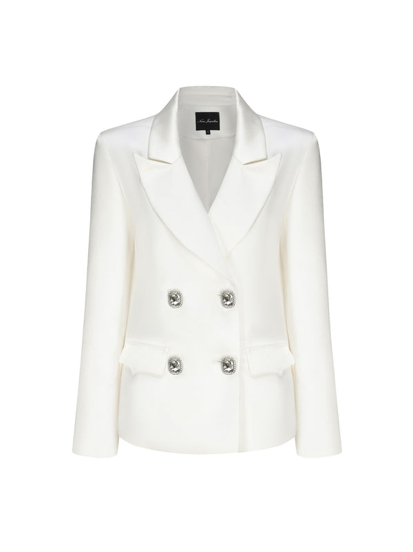 nana jacqueline Cassandra Blazer (White) (Final Sale)