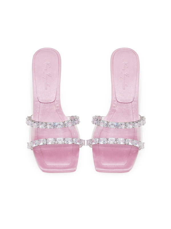 Nana Jacqueline Cassandra Diamond Heels (Pink)