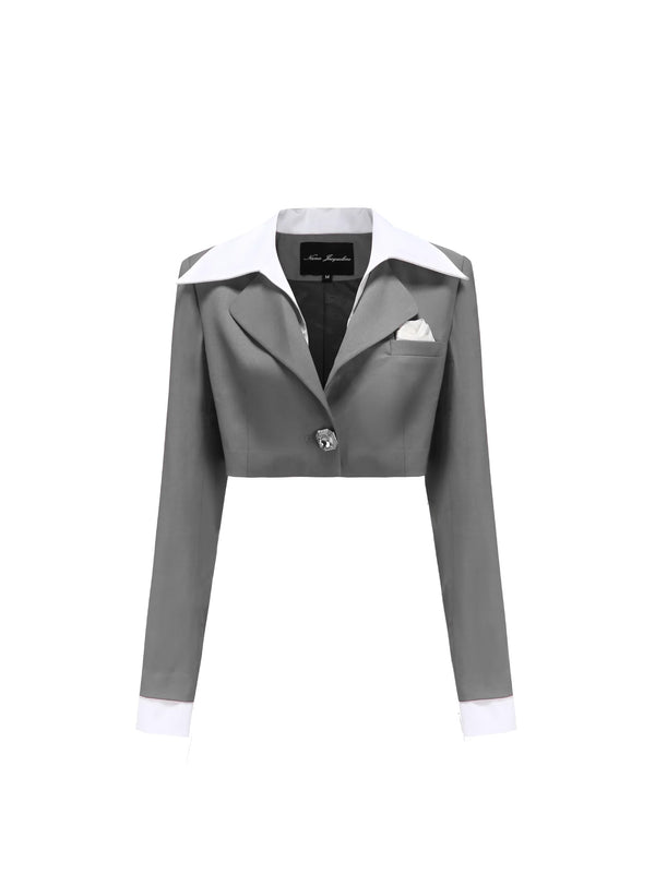 nana jacqueline Charlotten Blazer (Grey) (Final Sale)