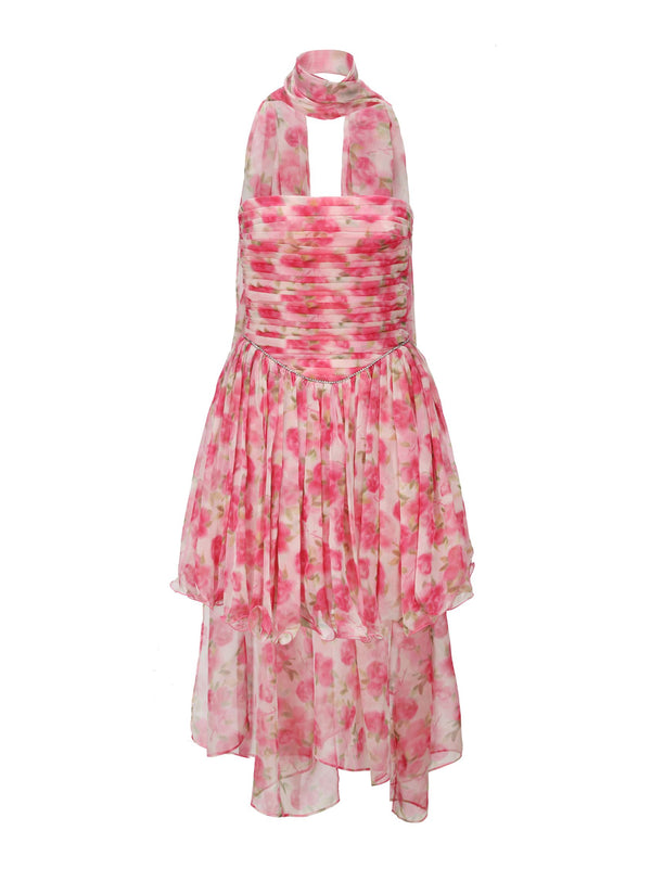 nana jacqueline Chloe Dress (Pink Print) (Final Sale)
