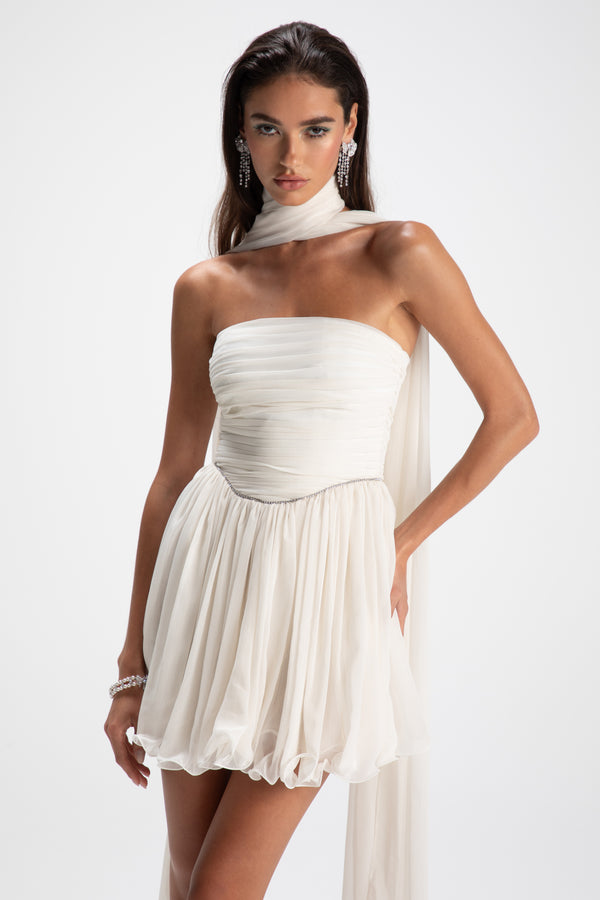 Nana Jacqueline Chloe Dress (White) (Final Sale)