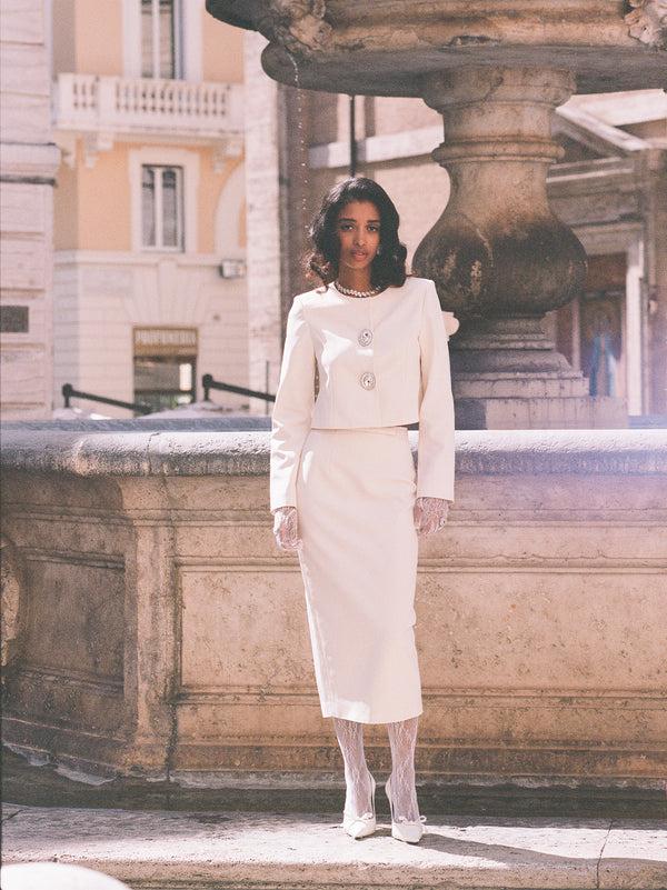 Nana Jacqueline Claira Coat (Off White)