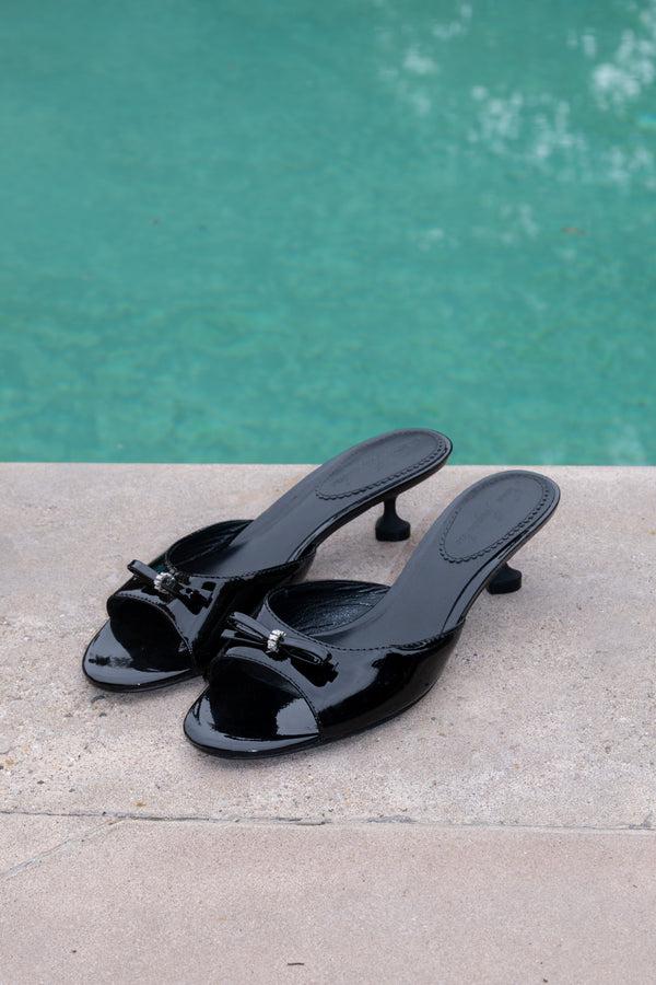 Nana Jacqueline Ella Heart Shoes (Black)