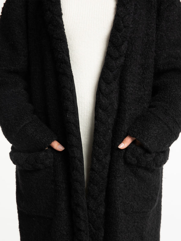 Nana Jacqueline Elsa Coat (Black) (Final Sale)