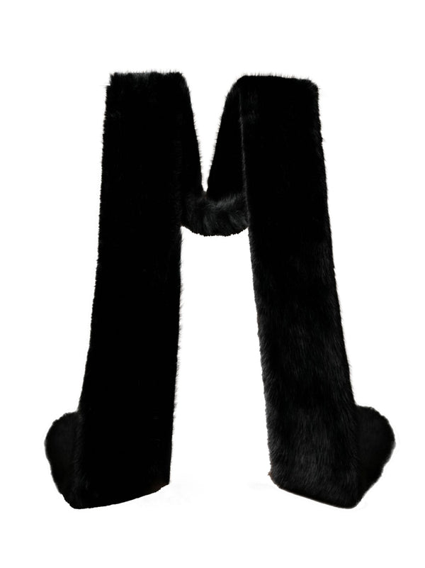 Nana Jacqueline Emma Fur Shawl (Black)