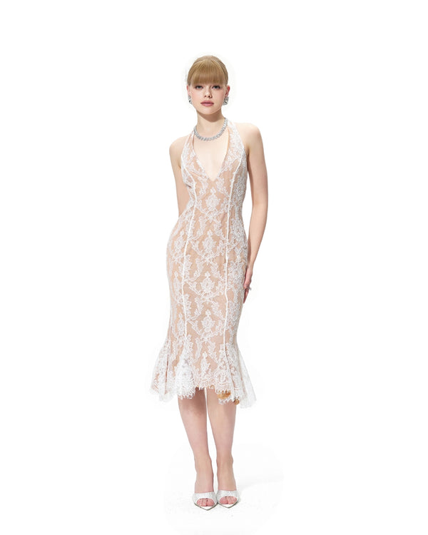 Nana Jacqueline Fiona Dress (White Lace)