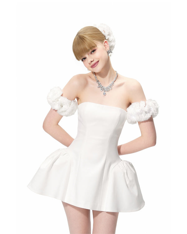 Nana Jacqueline Flora Dress (White)