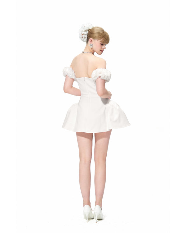 Nana Jacqueline Flora Dress (White)