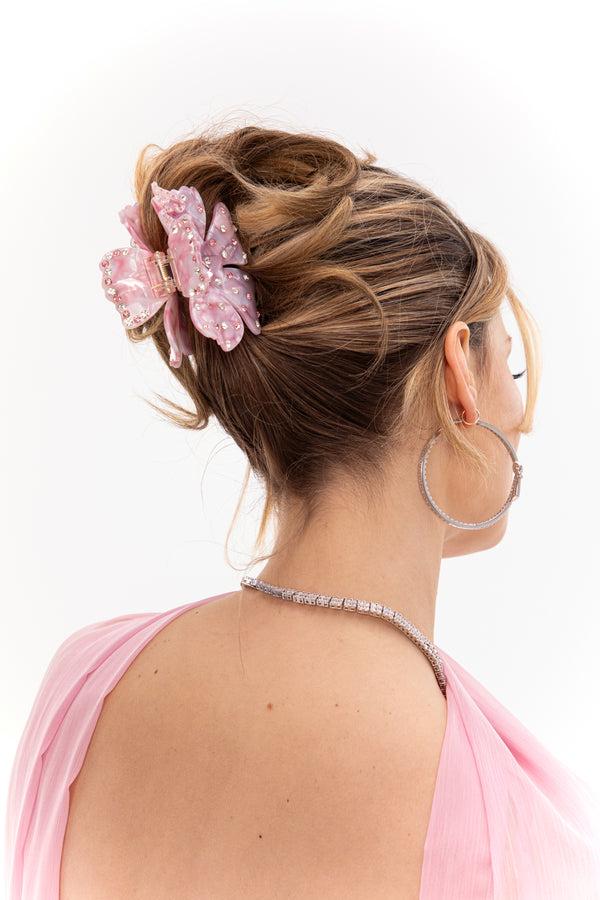 Nana Jacqueline Flora Hairclip (Pink)