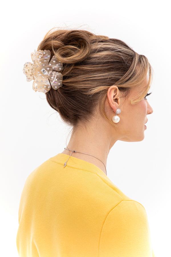 Nana Jacqueline Flora Hairclip (Yellow)