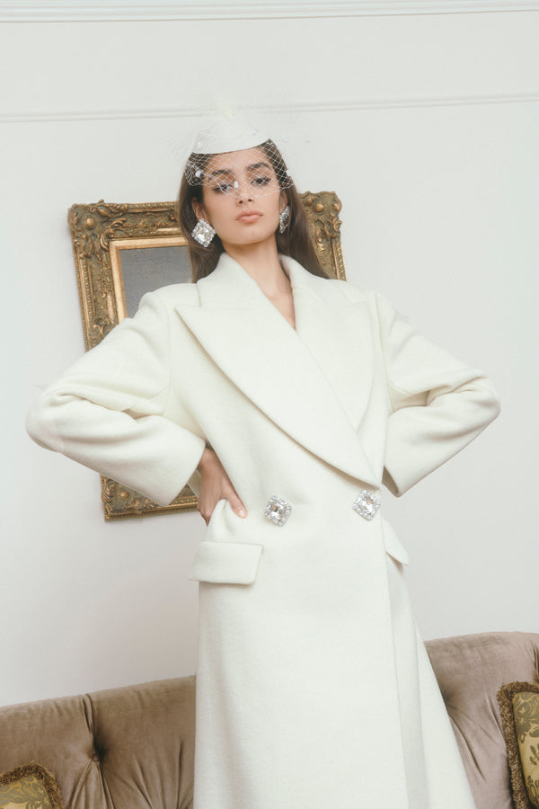 Nana Jacqueline Gabriella Coat In White