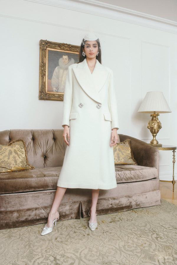 nana jacqueline Gabriella Coat in White