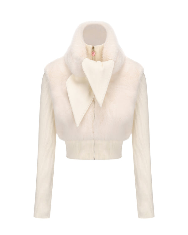 nana jacqueline Hailey Knit Jacket (White)