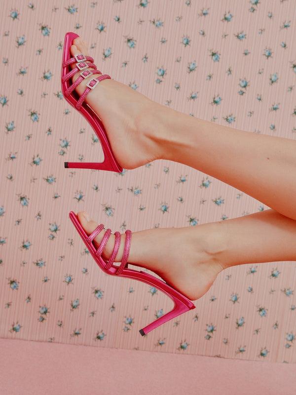 Nana Jacqueline Hot Pink Shay Sandals (Final Sale)