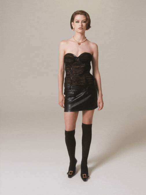Nana Jacqueline Jane Lace Dress (Black) (Final Sale)