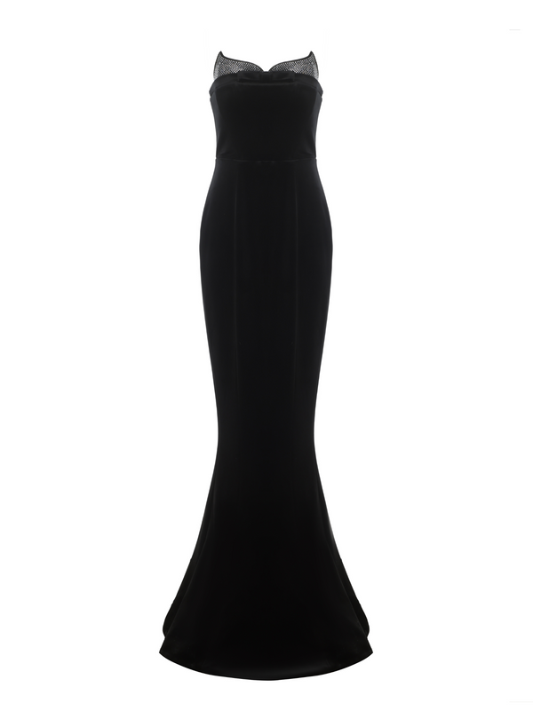 nana jacqueline Juliana Velvet Dress (Final Sale)